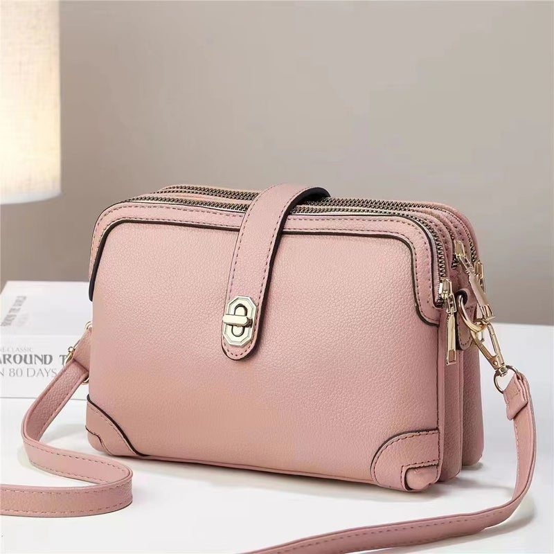 [Shichen Women'S Bag] Fashion Solid Color Casual Women'S Bag New Shoulder Bag All-Match Western Style Crossbody Bag - Image 3